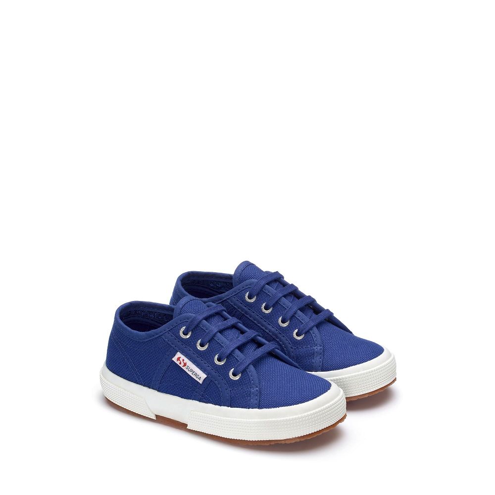 Superga 2750 Jcot Classic Blue Sneakers - Kids Sneakers USA | US3607998